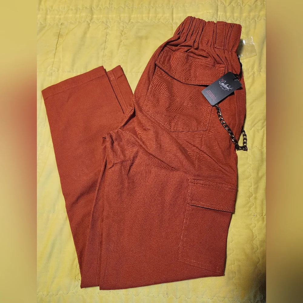 GirrlScout XS The Sloane Cargo Pant Orange Rust Girrl Scout Shop - Picture 9 of 9